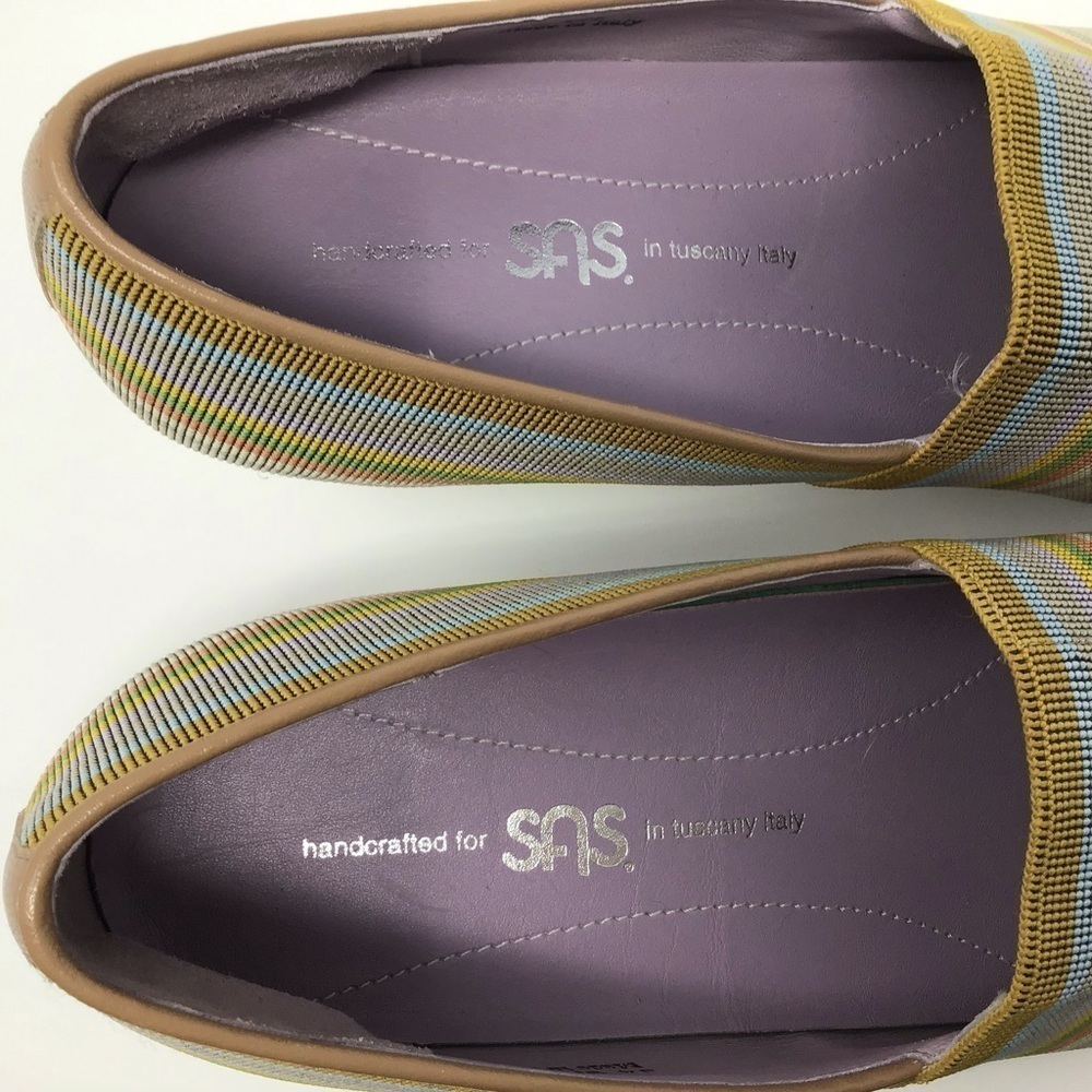 SAS Becky Slip On Jute Wrapped Wedge Tan Size 9 - Picture 7 of 7